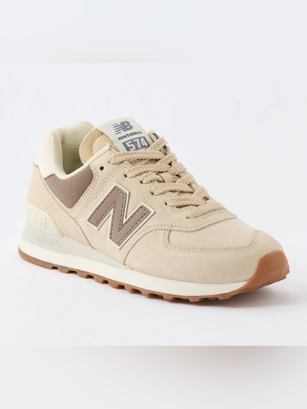New Balance Rare sold out 574 Sandstone Angora Women’s Suede & Mesh Sneakers 7